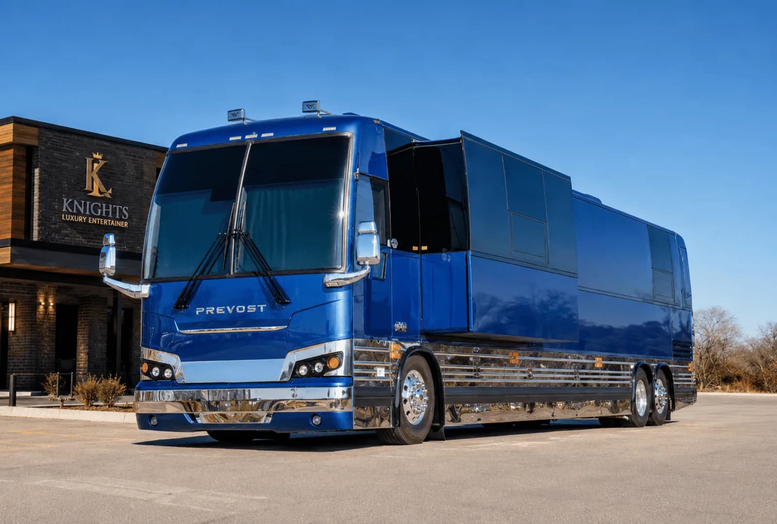 Atlas, a Prevost entertainer coach