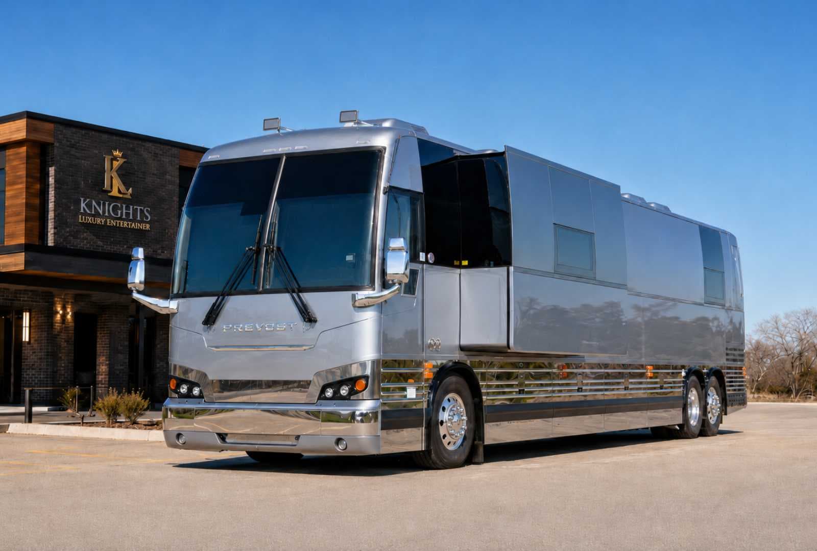 Thunder, a Prevost entertainer coach