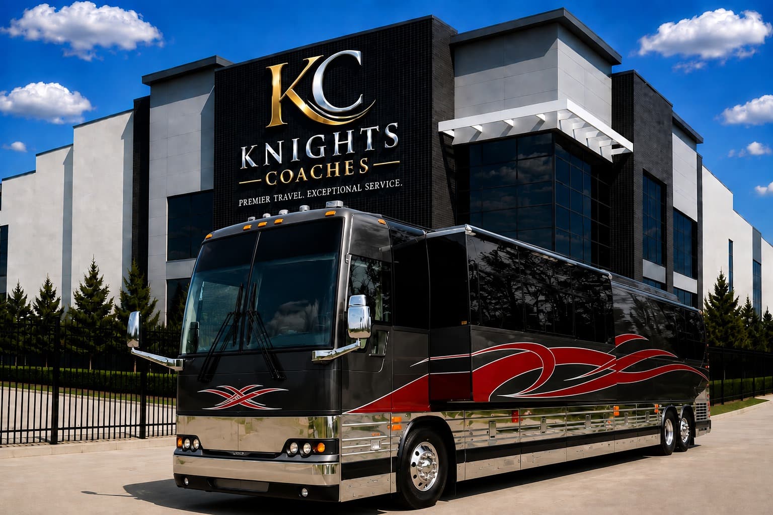 Arthur, an entertainer coach in the Knights Coaches fleet